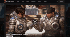 Desktop Screenshot of gearsofwar.com